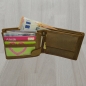 Preview: Edle Voll-Leder Herren Geldbörse Brieftasche RFID Schutz Riegelverschluss Querformat (braun)